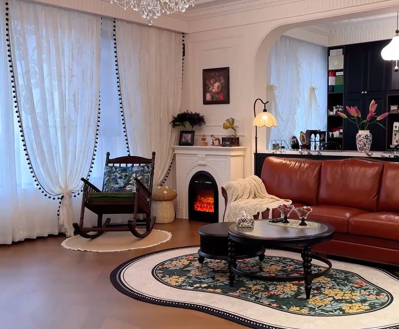 大庆世纪峯汇法式中古风装修实景