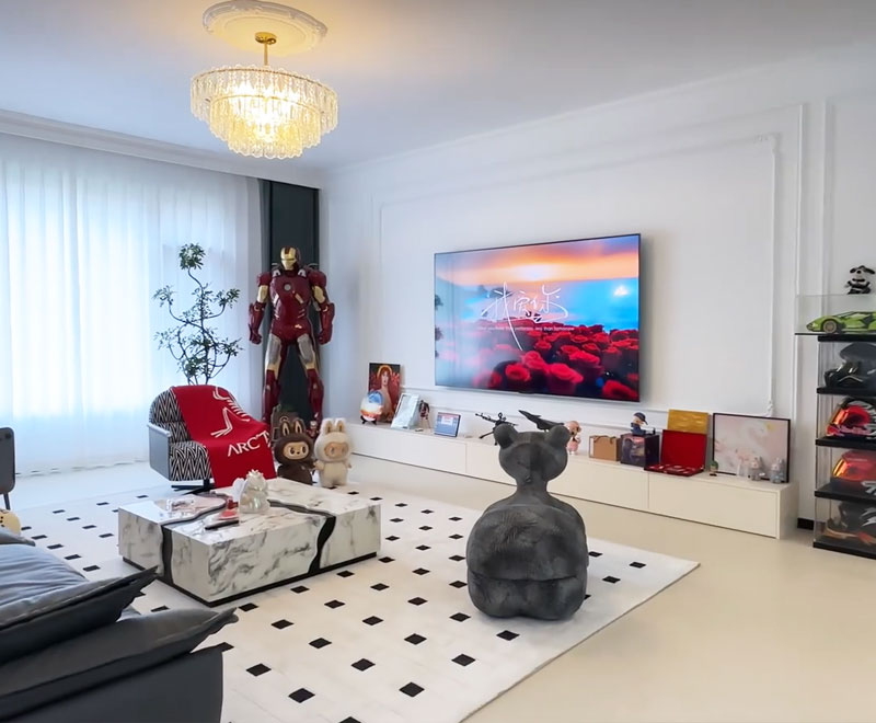 大庆玖玺首府143平现代风整装修实景